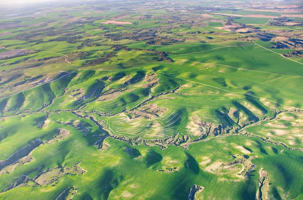 Ballooning over Israel - bird's eye view of Israel after the rai — Stock Photo, Image