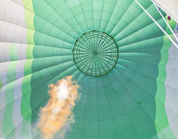 Gas flame in a hot air balloon in Israel