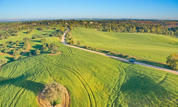 Ballooning sur Israël - vue aérienne d'Israël après le raïon — Photo