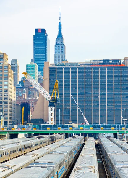 New York treni otopark tesisi — Stok fotoğraf