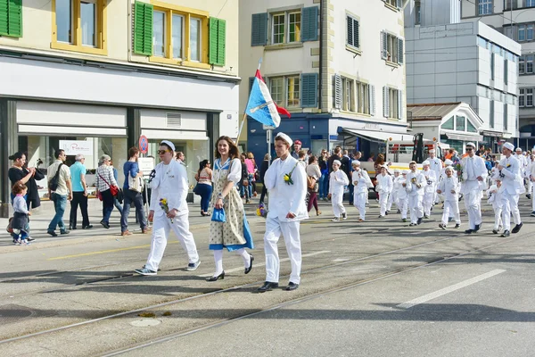 De Zurich voorjaar vakantie parade — Stockfoto