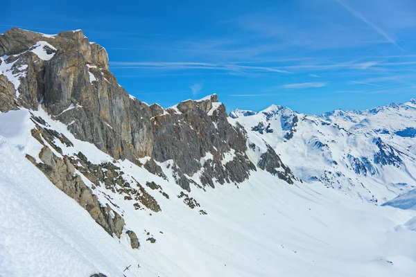 Skidorten Lech Zürs, Arlberg, Tyrolen, Österrike — Stockfoto