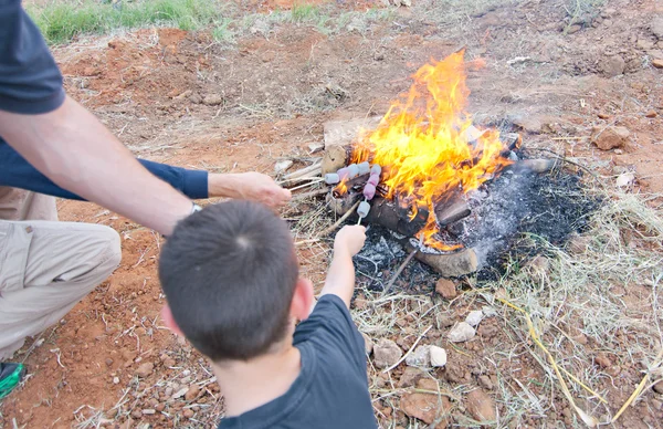 Lag BaOmer Falò in Israele — Foto Stock