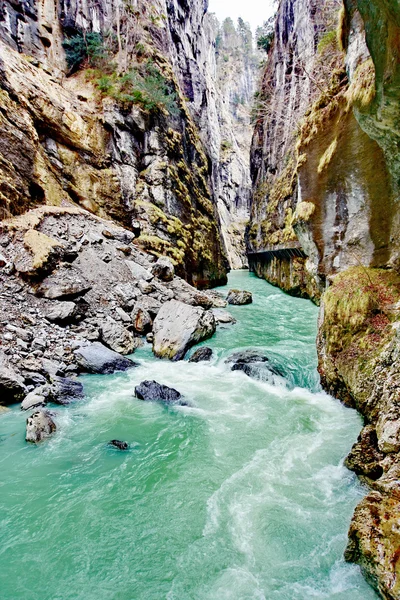 Soutěska Aare - Aareschlucht na řece Aare — Stock fotografie