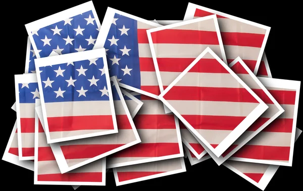 Broken USA Flag — Stock Photo, Image