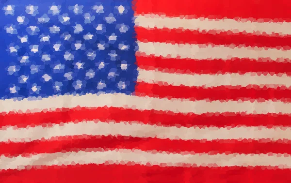 USA vlag - abstract geschilderd — Stockfoto