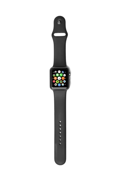 Apple-Uhr mit App-Launcher und Symbolen — Stockfoto