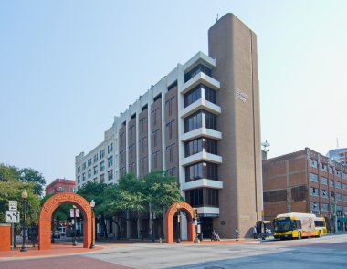 Tarihi Dallas West End giriş ve işaretleri