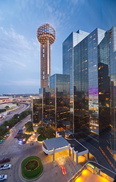 Reunion Tower and the Hyatt Regency Dallas