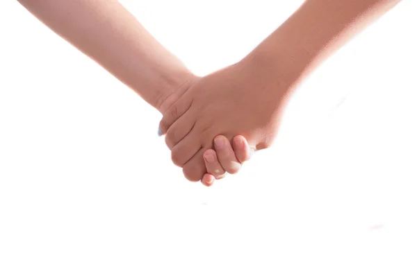 Two best friends holding hands — Stock Photo, Image