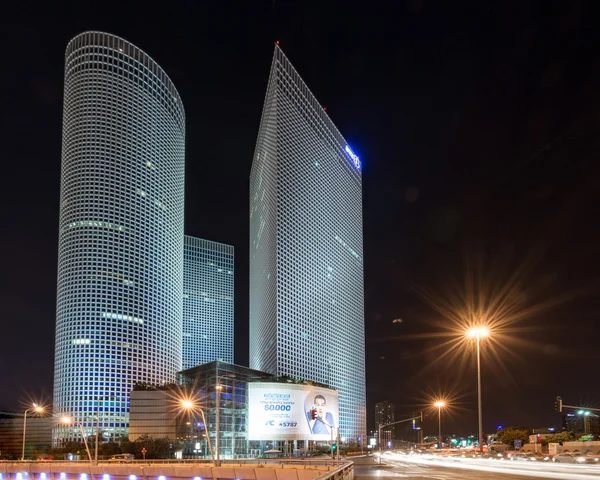 Azrieli Center Towers in Downtown Tel Aviv — Stock Photo, Image