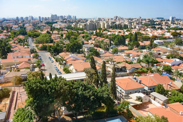 Tel Aviv varoşlarda kuş bakışı — Stok fotoğraf