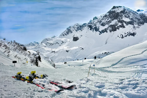 Lech Zurs lyžařské středisko, Arlberg, Tyrolsko, Rakousko — Stock fotografie