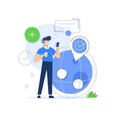 Dünya 'nın hemen yanında duran bir iş adamı, Sanal iletişim akıllı telefonu, Başarı, İşbirliği...