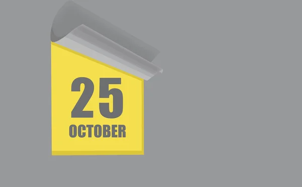 Oktober Hari Bulan Tanggal Kalender Nomor Abu Abu Jendela Kuning — Stok Foto