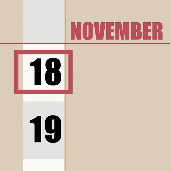 Noviembre Días Del Mes Fecha Del Calendario Fondo Beige Con — Foto de Stock