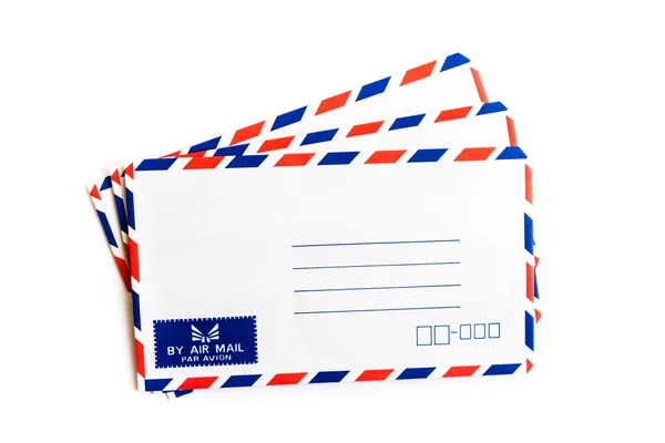 Closeup of air mail envelope — Stock Photo, Image