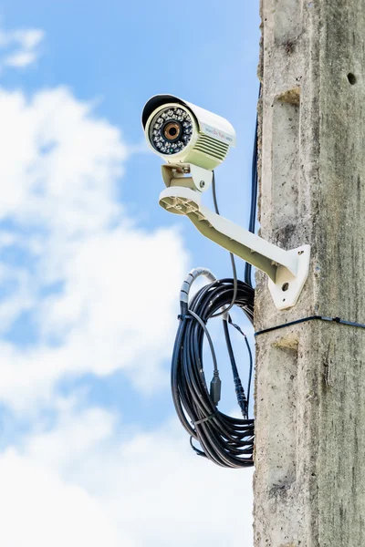 Überwachungskamera Oder Cctv Für Schutzsystem Auf Der Stange — Stockfoto
