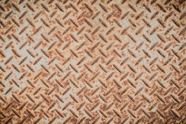 Detailní Záběr Rezavé Ocelové Podlahy Textury Pozadí — Stock fotografie