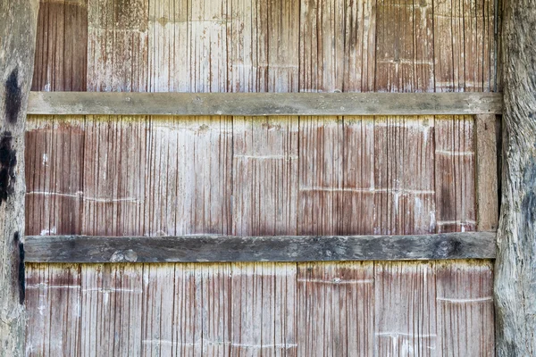 Eski bambu duvar örgü