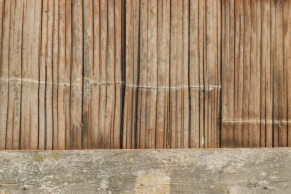 오래 된 대나무 직물 벽 — 스톡 사진