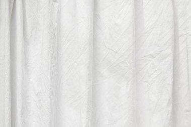 Beyaz kumaş ayrıntılı doku katlama kırışıklık