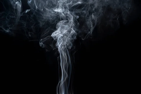 Close-Up Smoke over black background for overlay design