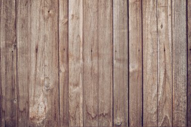 Ahşap kaplama arka plan. Yıpranmış eski ahşap çatallı üst manzara. Kahverengi kaba ahşap dokusu ve arkaplan deseni.
