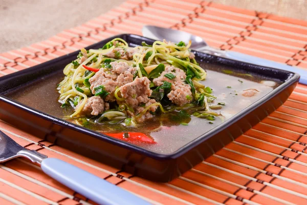 Fried sunflower seedlings — Stock Photo, Image