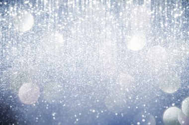 Soyut gümüş ışıklar açık arka plan