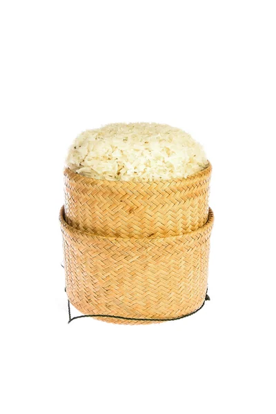 Bamboo sticky rice container — Stock Photo, Image