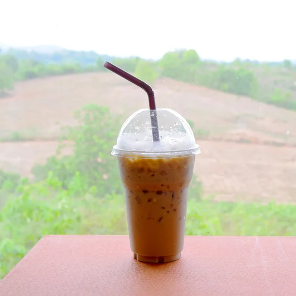 Iced coffee latte — Stock Photo, Image