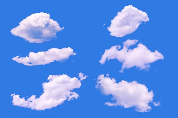 Collection of White cloud on the blue sky — Stock Photo, Image
