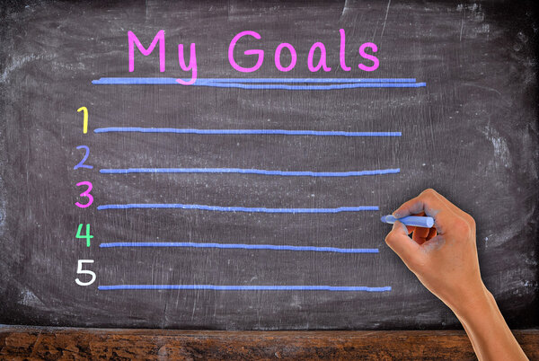 рука с мелом, начинают писать
