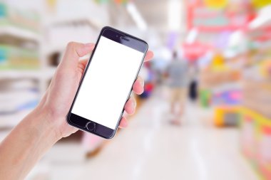 süpermarket arkaplan için bulanık