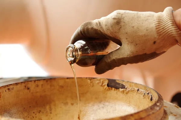 Laboratuvar test temel tortu ve su ham petrol