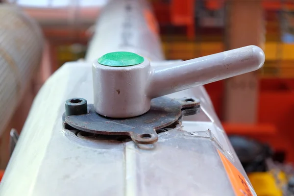 Válvula manual en la industria del petróleo y gas — Foto de Stock
