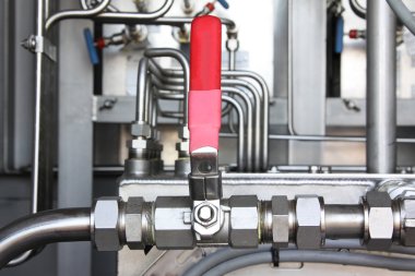 Bir petrol ve gaz sanayi pnömatik klape.