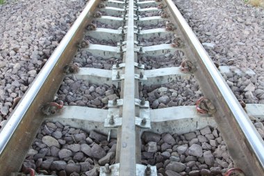 Demiryolları sistemi dizel tren için.