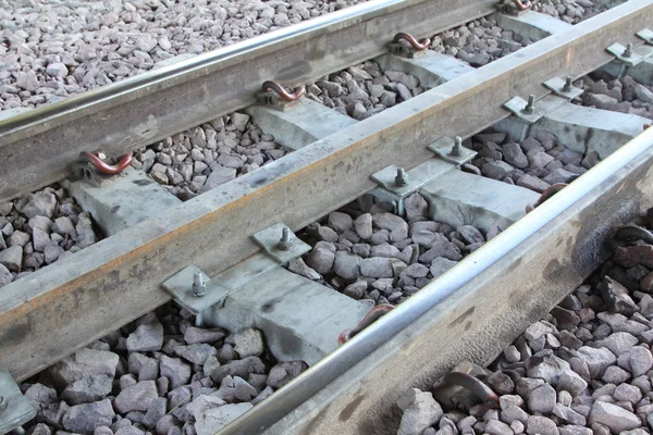 Sistema ferroviario para trenes diésel . —  Fotos de Stock