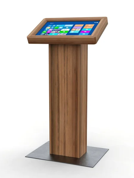 Informace Dřevě Kiosk Model — Stock fotografie