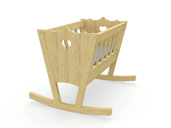 Rocking Cradle Met Matras Model — Stockfoto