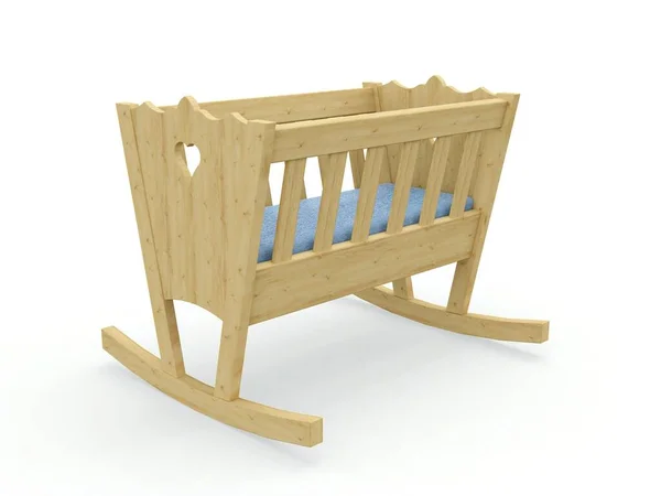 Rocking Cradle Met Matras Model — Stockfoto