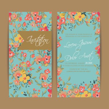 düğün davetiye kartı veya duyuru