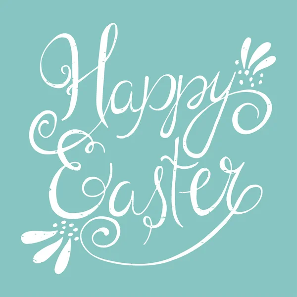 Happy Easter. Hand Lettering — Stock Vector