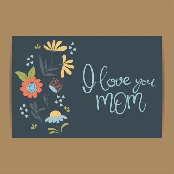 Happy Mother's Day greeting card — Stock Vector