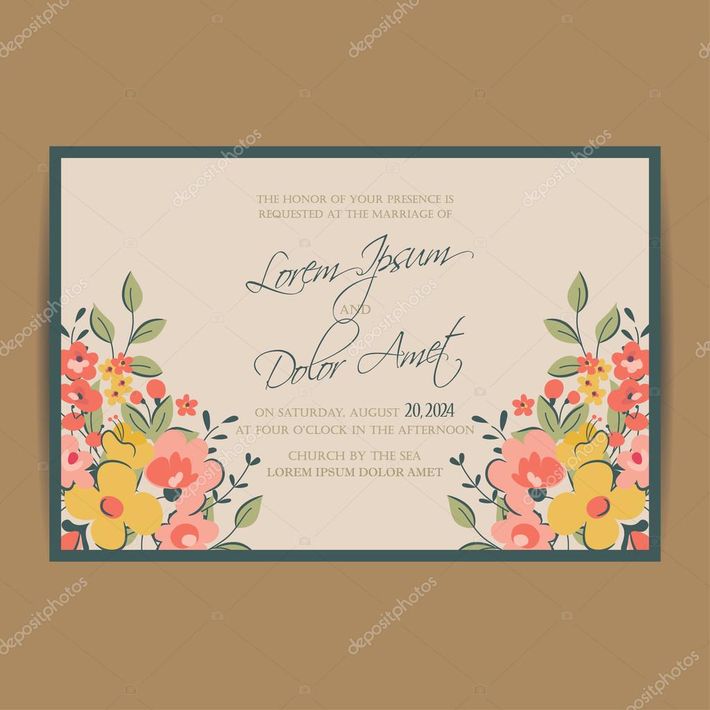 Wedding Invitation And Save The Date Cards Stock Vector C Arnica Wedding Invitation And Save The Date Cards Stock Vector C Arnica
