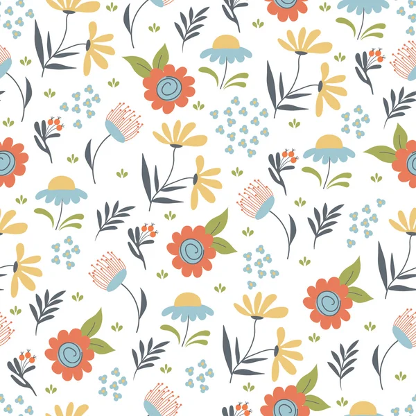 Seamless vintage floral background — Stock Vector