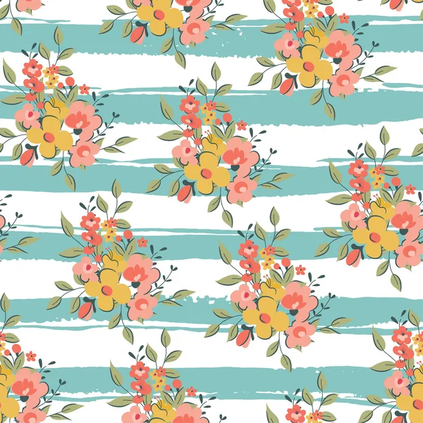 Seamless vintage floral background — Stock Vector