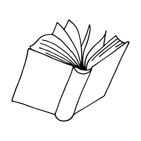 Icona del libro Isolato — Vettoriale Stock